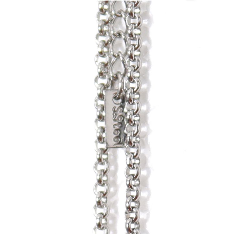 LMN Anderson reversible cross necklace (silver)