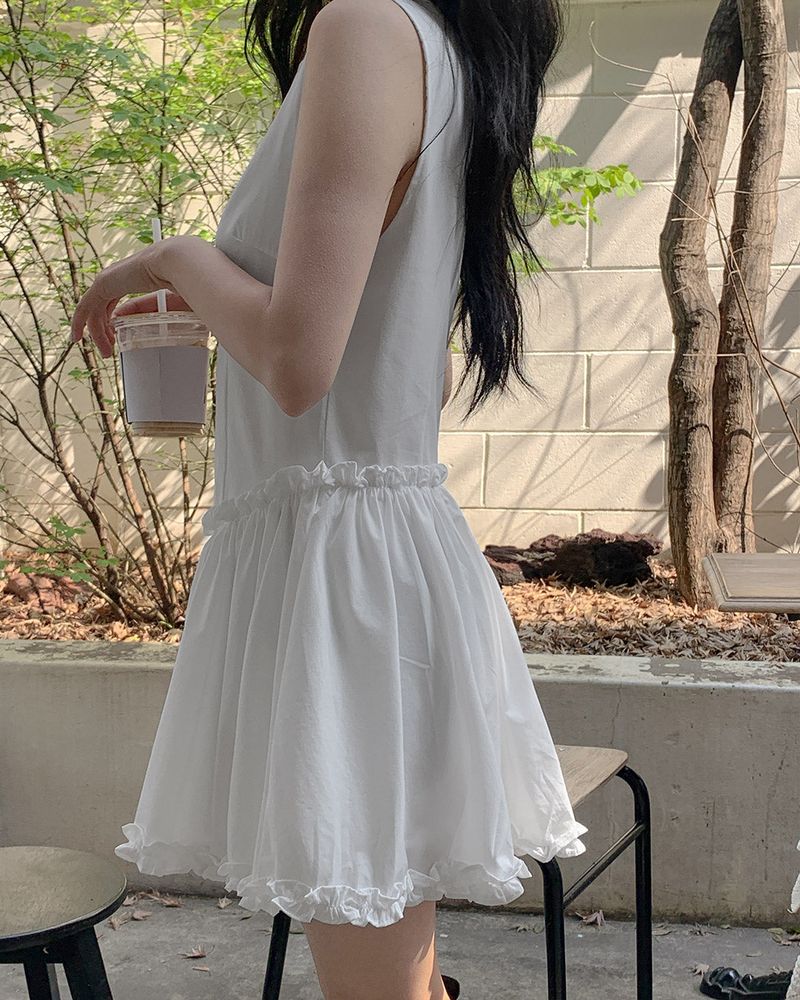 Jany frill mini dress