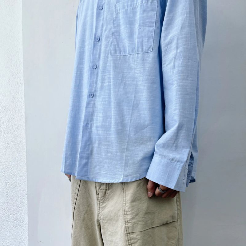 Airy Slub Boxy Overshirt
