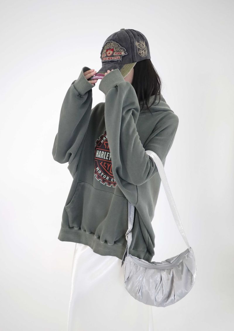 (UNISEX)ChillBlock Oversize hoodie(2colors)