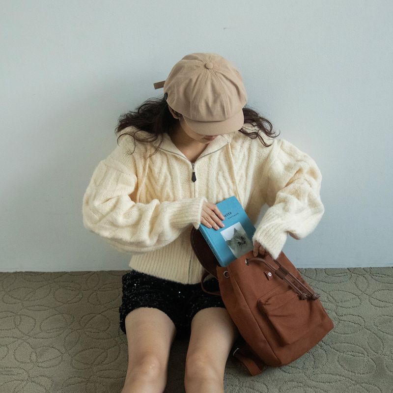 suede backpack_brown