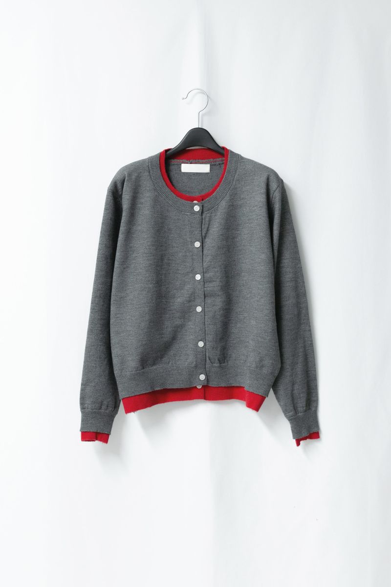 layered color cardigan(4colors)