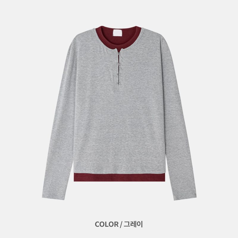 Tip Buckle Layered Longsleeve
