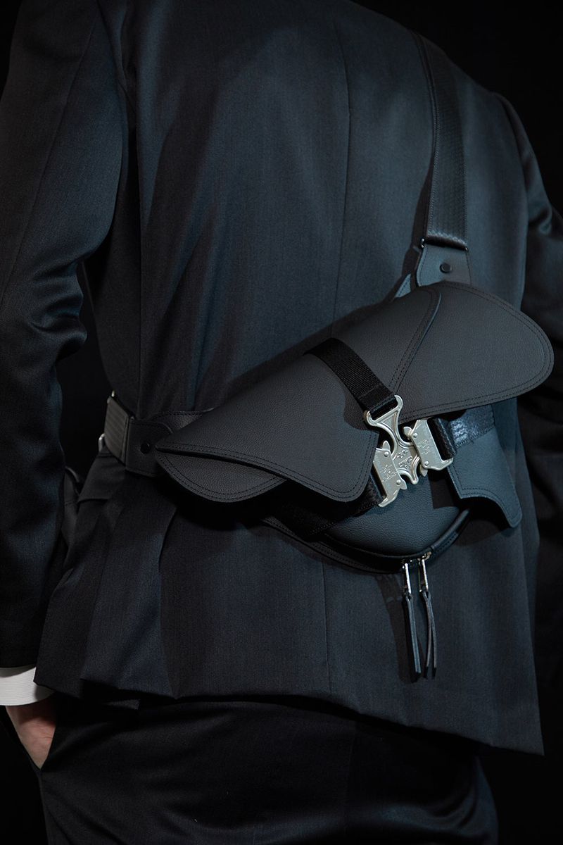 Triple Covered Crow Buckle Bag