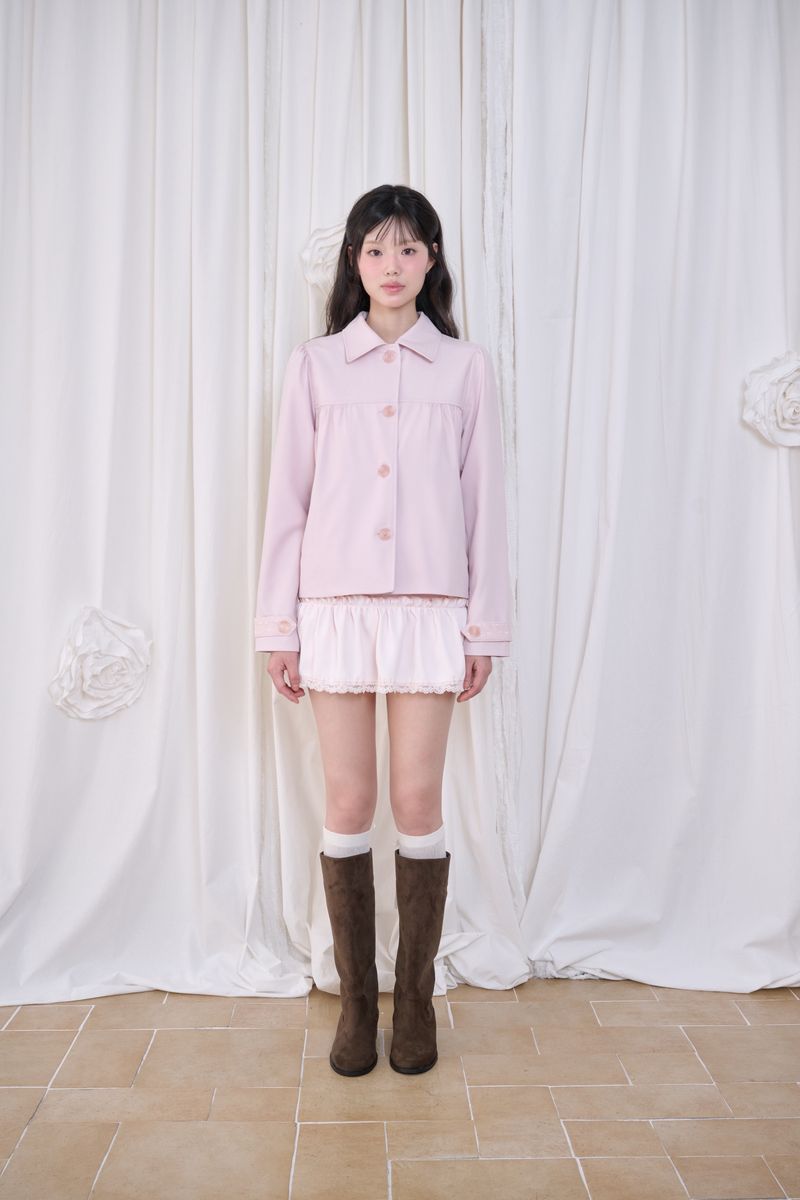 Sophie Shirred Trench Jacket (2 colors)