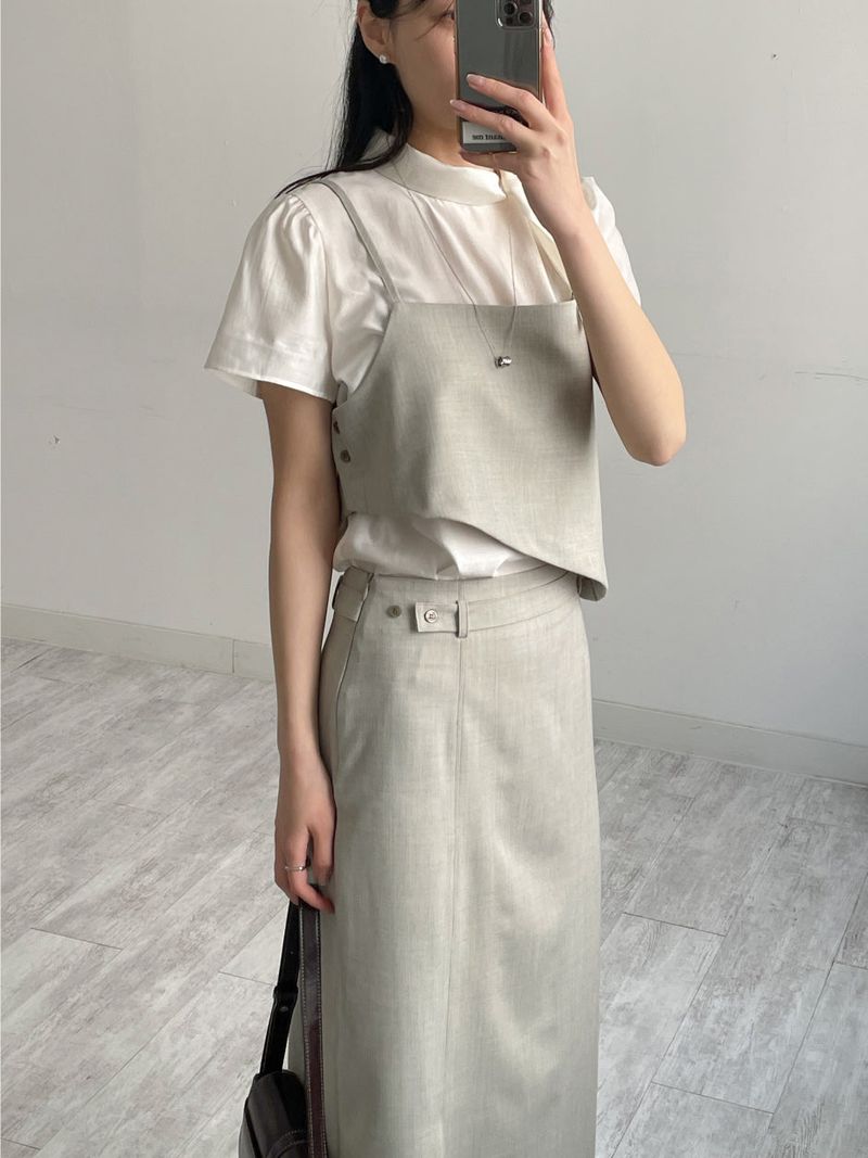 INCHANT ME（インチャントミー）の「[SS] Bocashi Unbalanced Layered Bustier（Tops）」