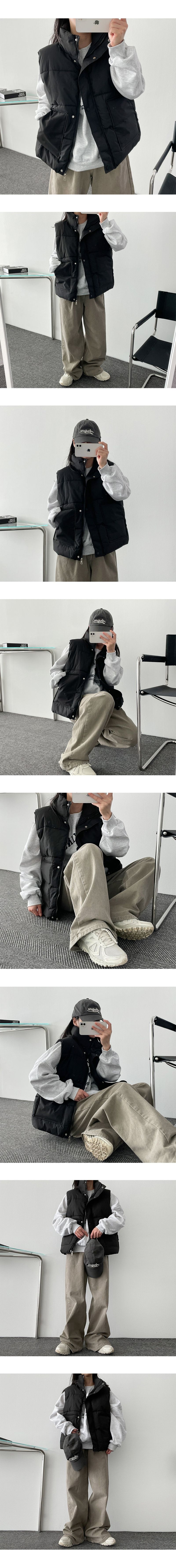 Elo Oversized-Fit Pocket Padded Vest