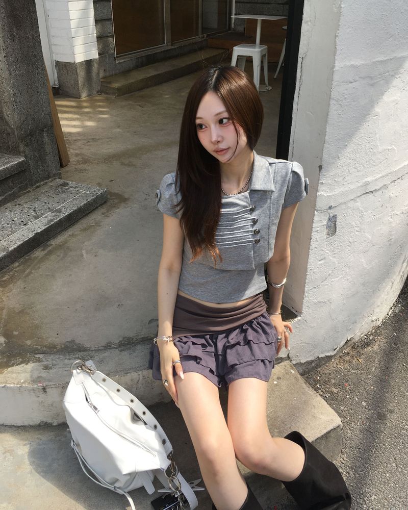 D ring shirring skirt