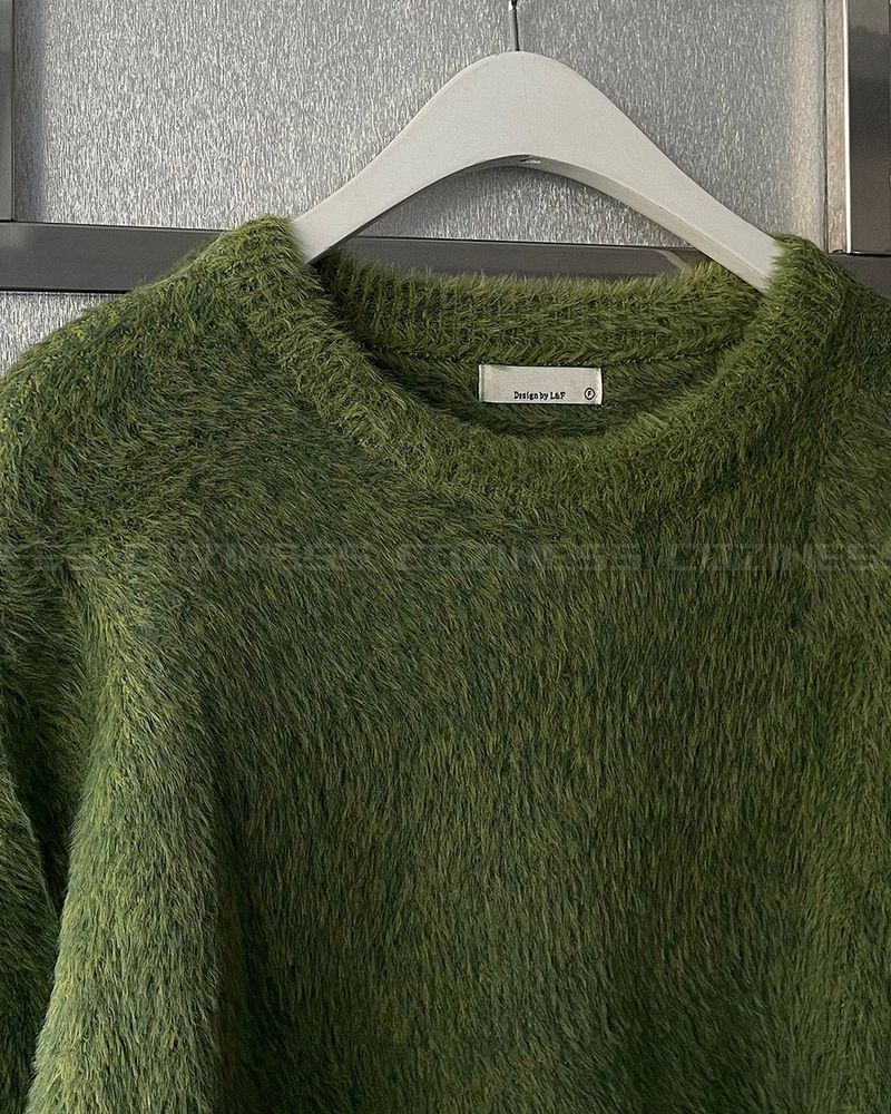 RU2219 Loop Angora Round Knitwear (4 colors)