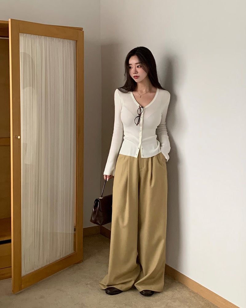 Recipe Long Sleeve Knit Cardigan