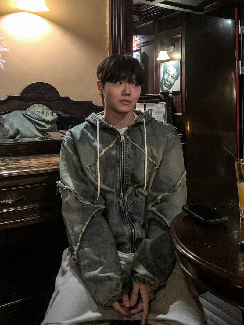 Nanjing vintage denim hooded jacket