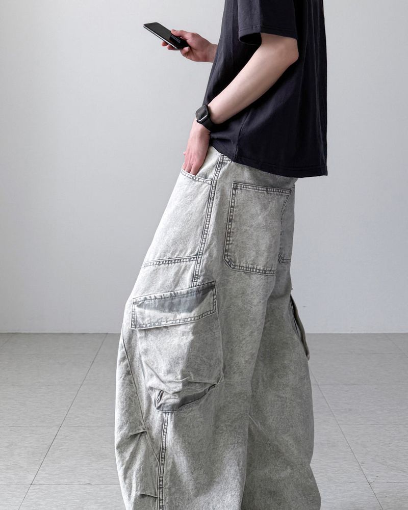 Ditto Gray Balloon Denim