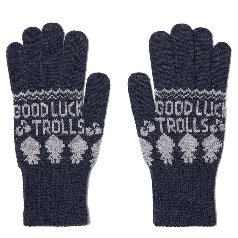 KIRSH（キルシー）の「TROLLS JACQUARD KNIT TOUCH GLOVES - NAVY（Fashion Accessories）」