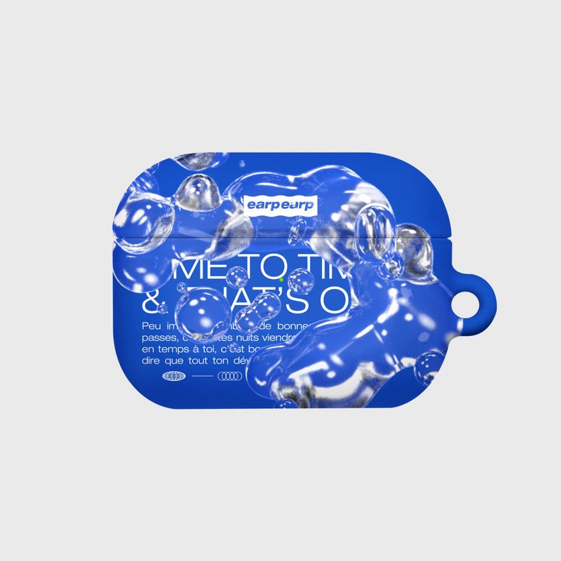 EARPEARP(アプアプ)の「BUBBLE TYPO-BLUE(AIR PODS PRO-HARD)(Smartphone Accessories)」