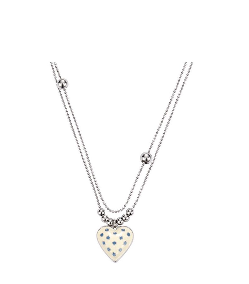 dot heart necklace