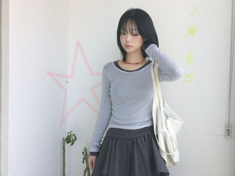 chiffon layered skirt