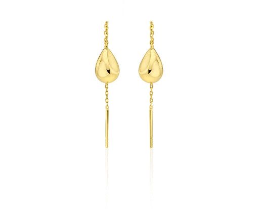 26SS★ Champagne Moon Dew Drop Silver Darling Earrings
