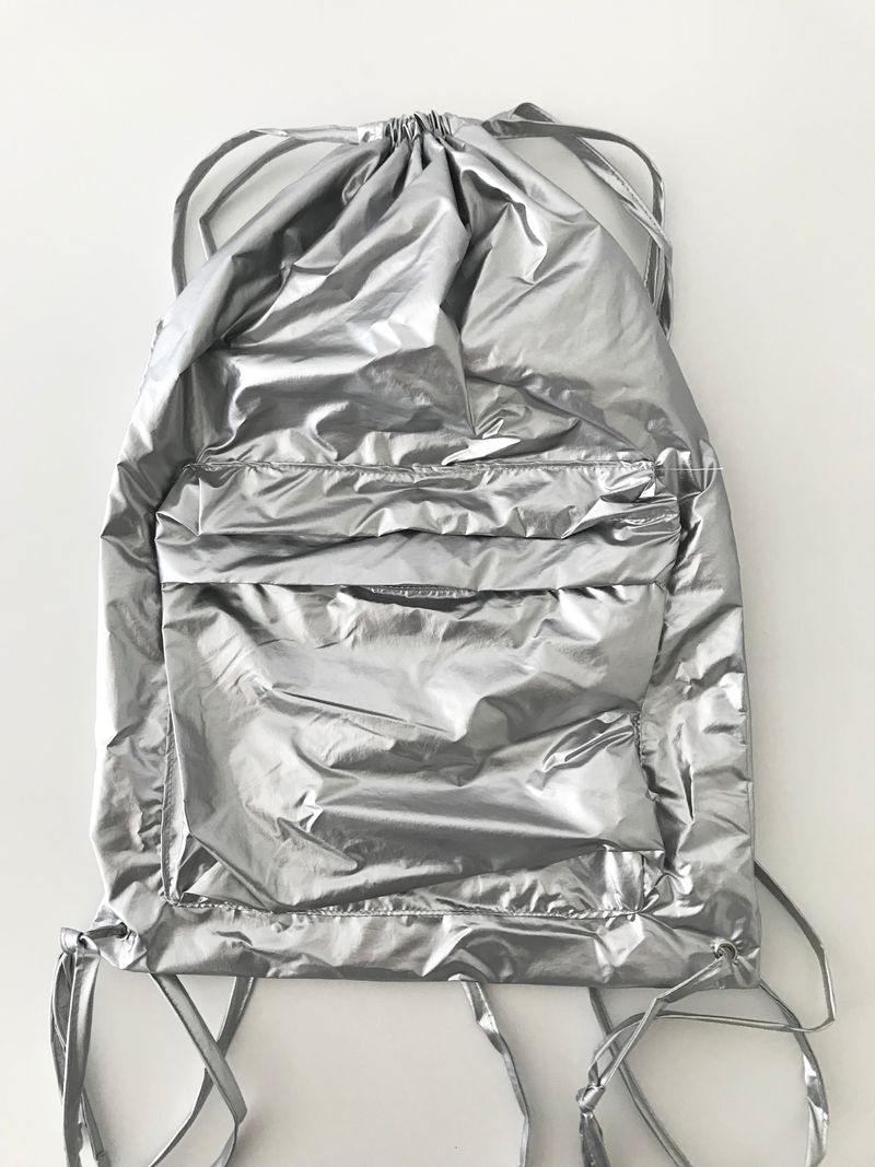 Future silver backpack