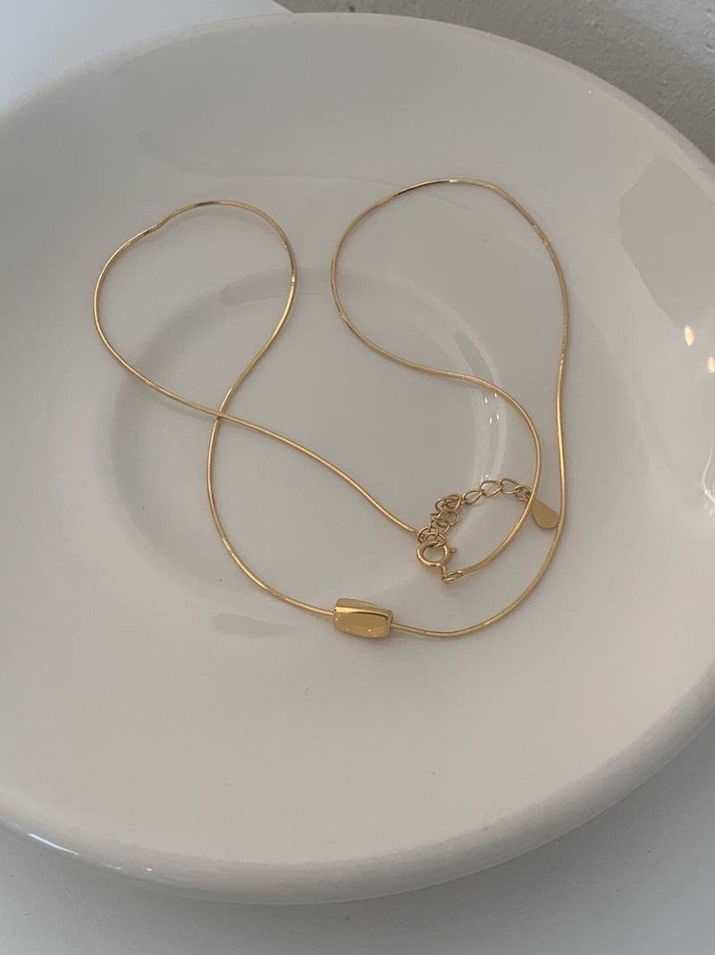  (silver925) シルキービーンネックレス *silver
