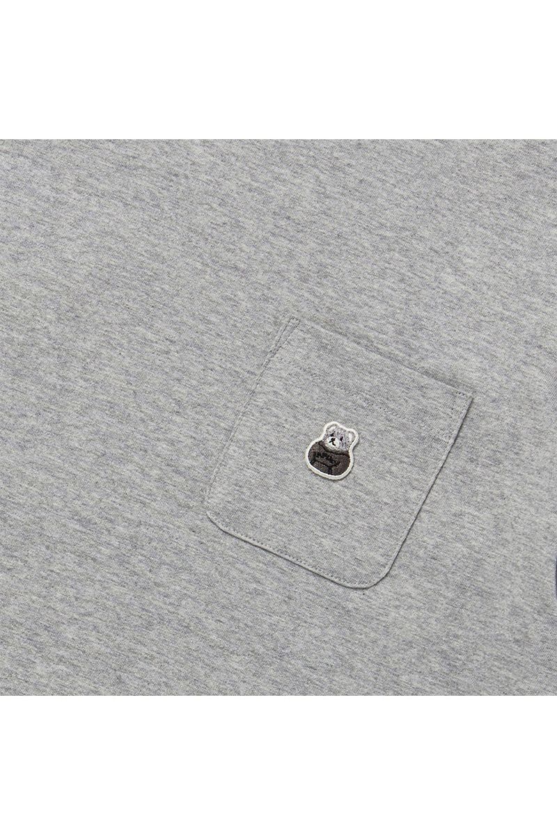 Bear Patch Pocket Tee_Grey