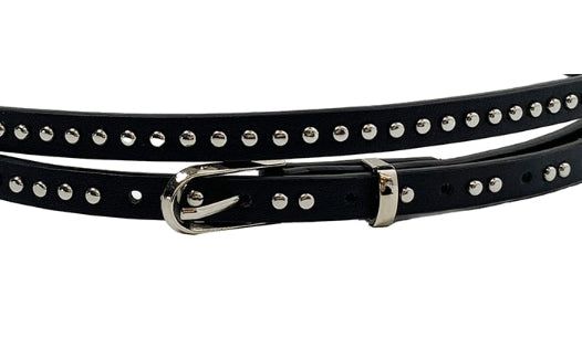 Monto Stud Eyelet Double Long Belt