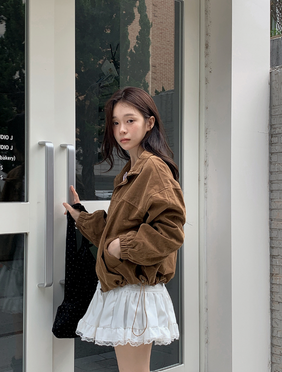 #TK Suede Zip-up Blouson (3color)