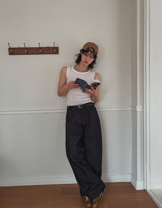 Diano Raw Balloon Denim Pants