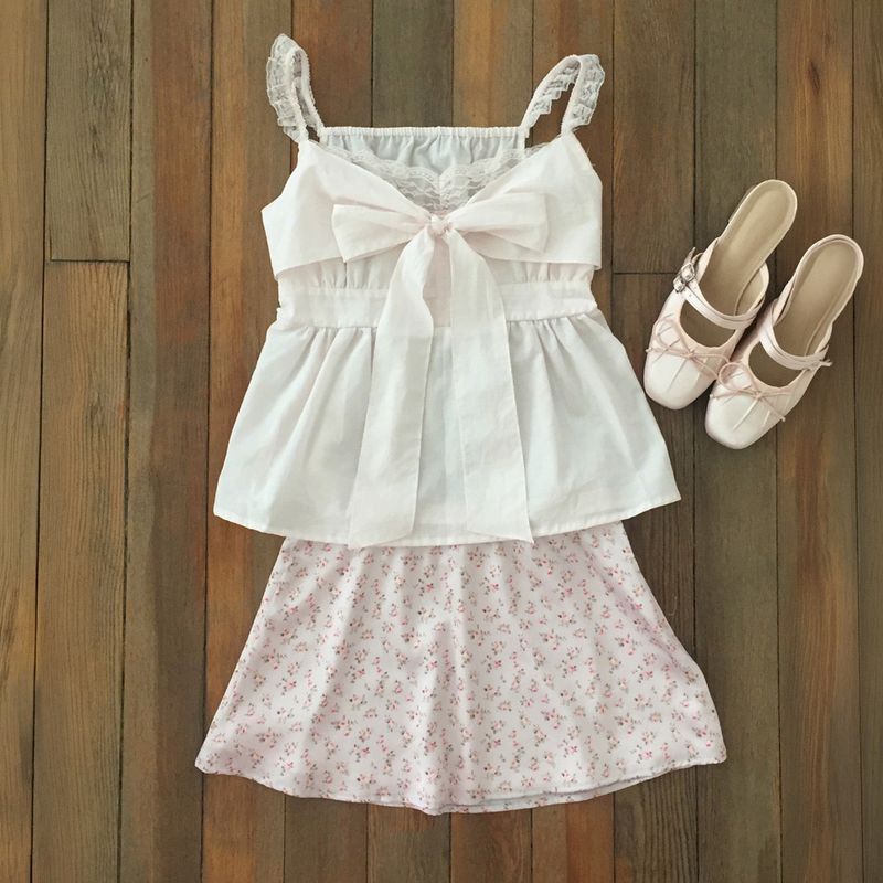 Rose Garden Mini Skirt - PINK