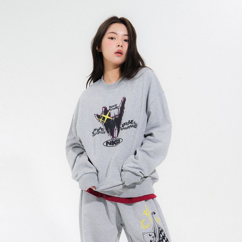 HENSHIN CAT SWEATSHIRTS-MELANGE