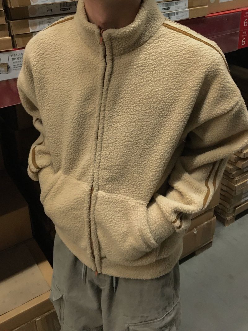 Sherpa Track Fleece Zip-Up
