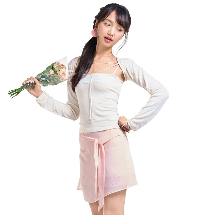ROSY MIDI SKIRT [PINK]