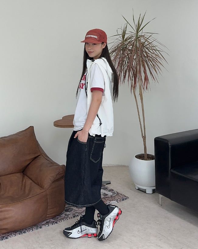 Faen non-fade Bermuda denim pants