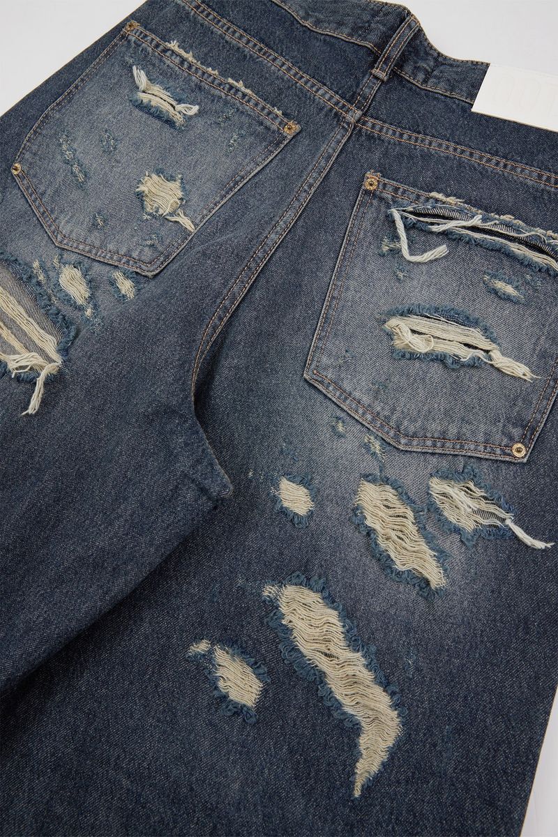 Bay vintage back parachute denim pants
