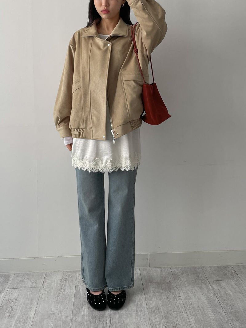 INCHANT ME（インチャントミー）の「Verdi Flap Overfit Suede Blouson（Jackets/Outerwear）」