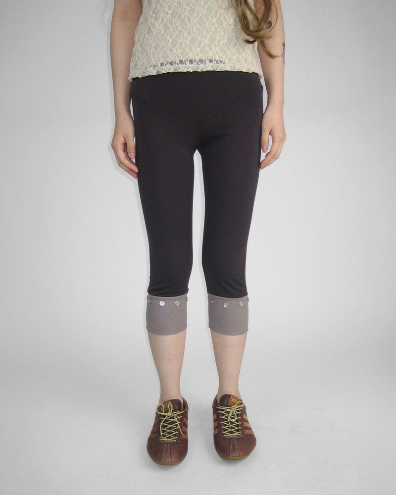 NUPHLO(ニューフロー)の「BUTTON CONTRAST LAYERED LEGGINGS(Pants)」