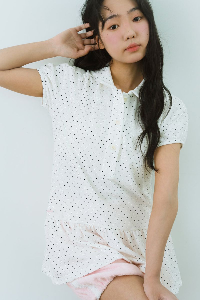 SOFTY DOT PIQUE DRESS 