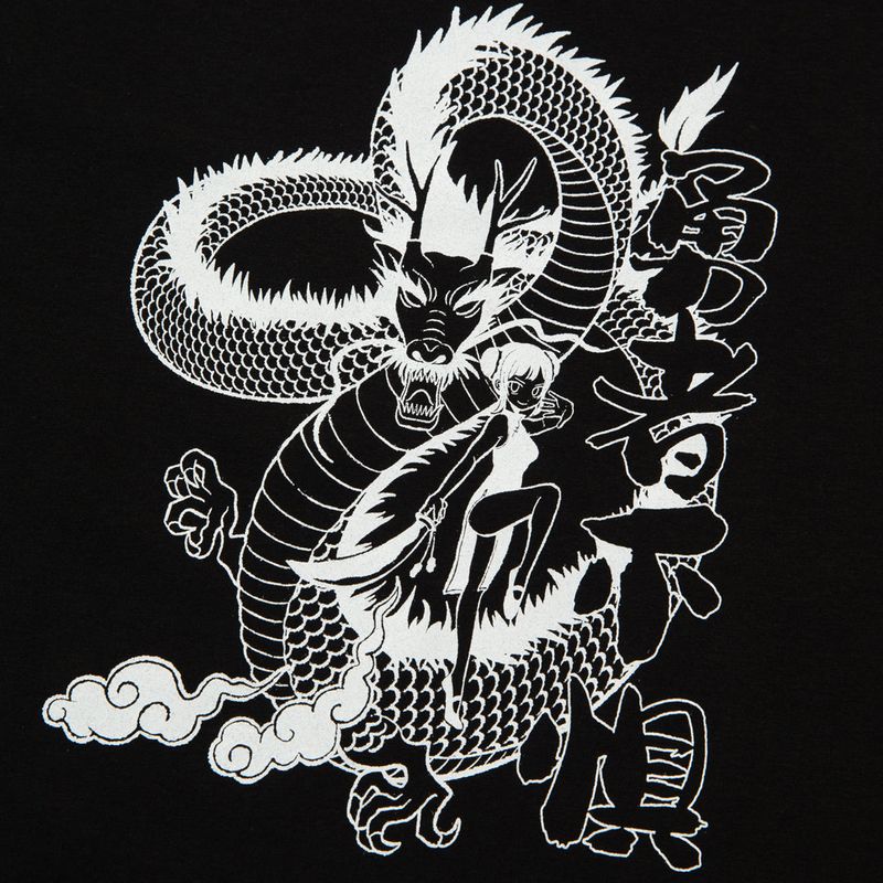 DRAGON  Crop T-Shirt (BLACK)