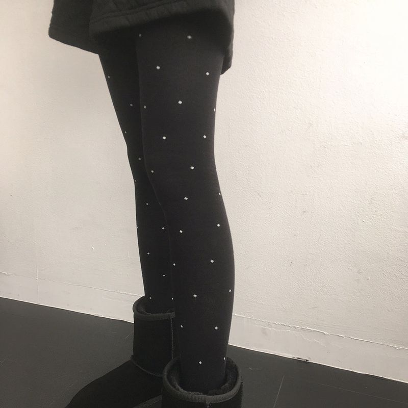 WONDER WONDER(ワンダーワンダー)の「Pove dot cotton panty stockings(Fashion Accessories)」