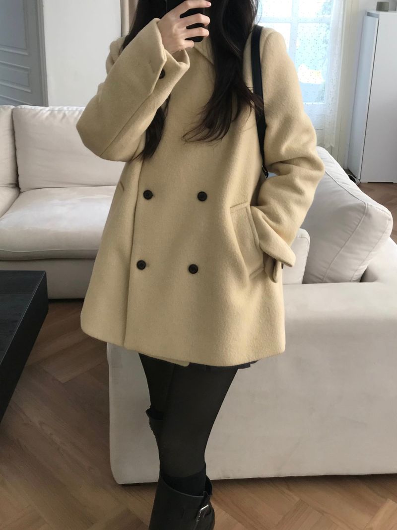 Innerf Wool Half Coat (3 colors)