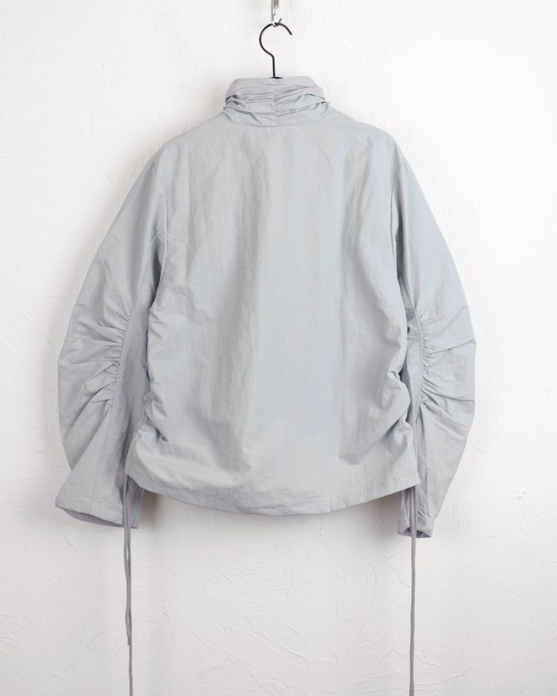 Newer shirring string nylon windbreaker jacket