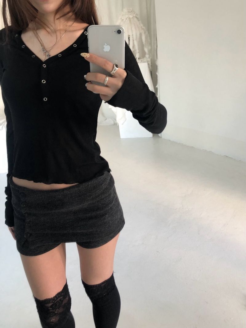 Button folding shorts