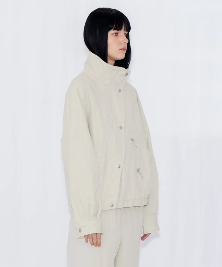 DRAWSTRING TRACK JACKET