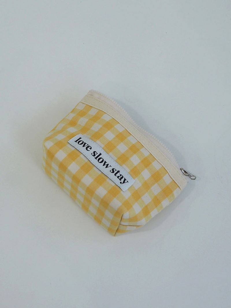 lss basic pouch (S size) _check yellow