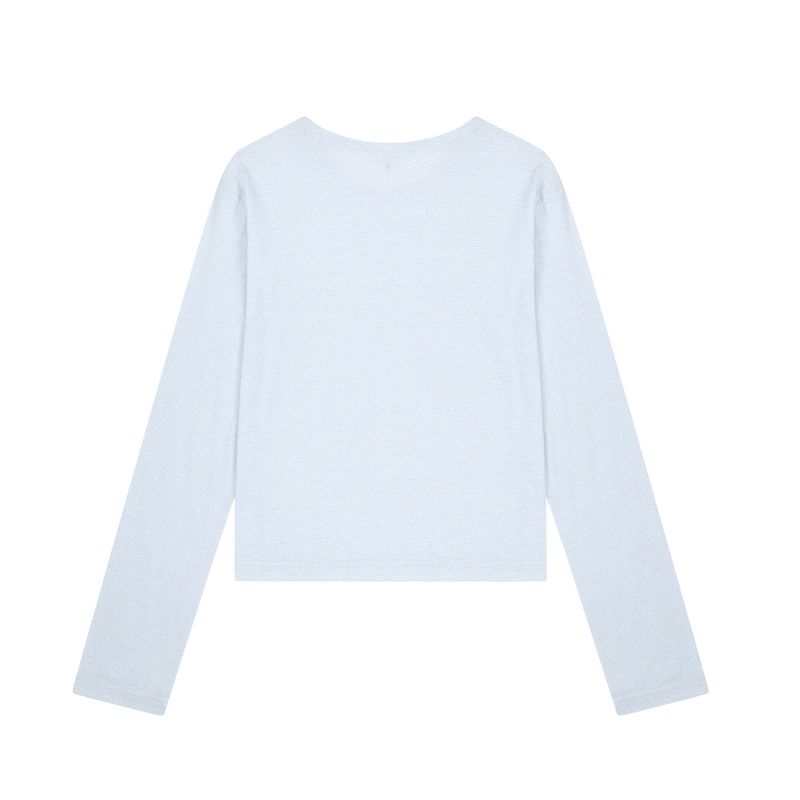 SOFT STRIPE TEE (SKY)