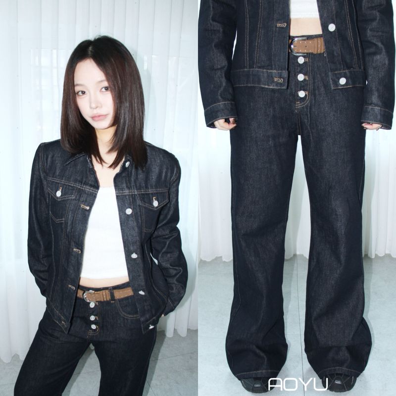 aoyu（アオユ）の「Low raw bag bootcut pants（Pants）」