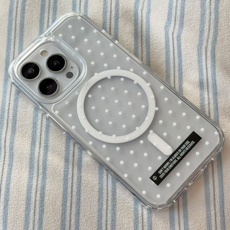(MagSafe) dot case + Dot text mint card zip set