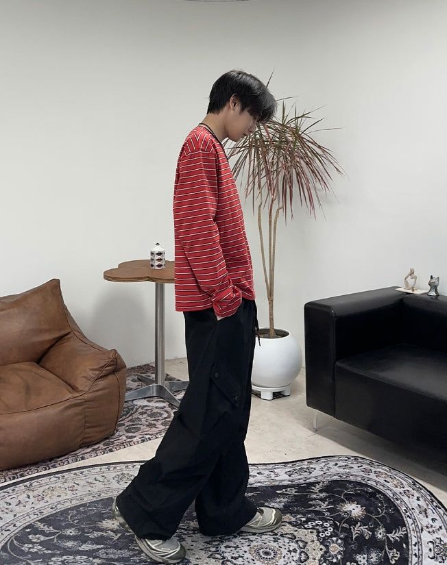 Kaneb Diagonal Cargo Banding Pants