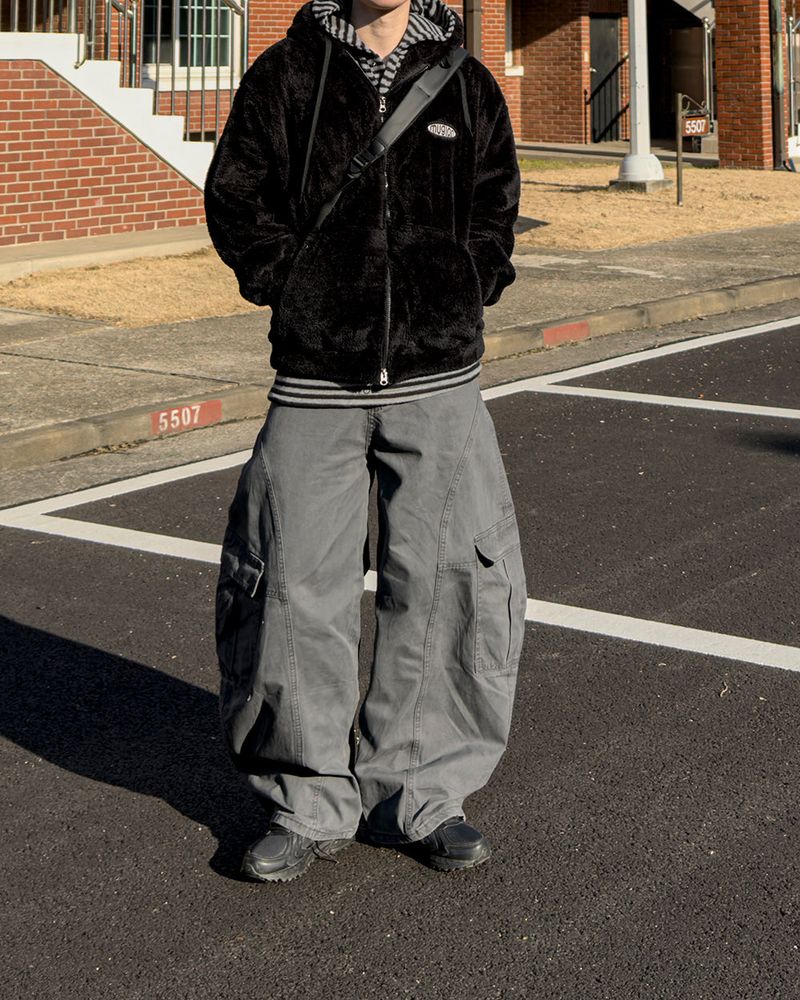 Perrin Fleece Shearling Hood Zip-Up