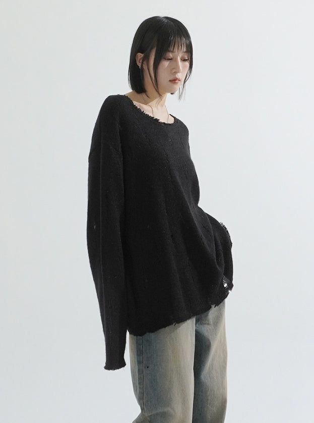 Damage Mohair Knit