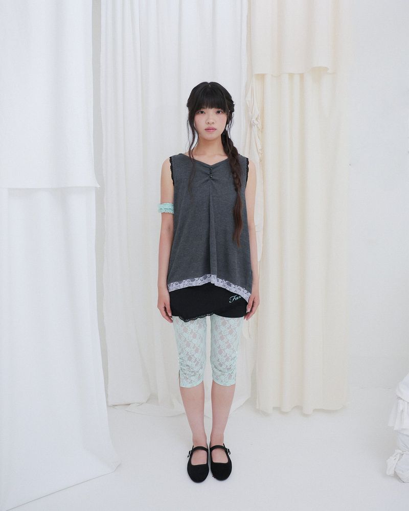 APRON MICRO PANTS / BLACK